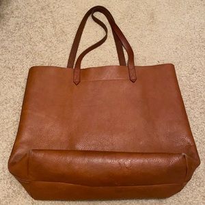 Brown leather Madewell tote